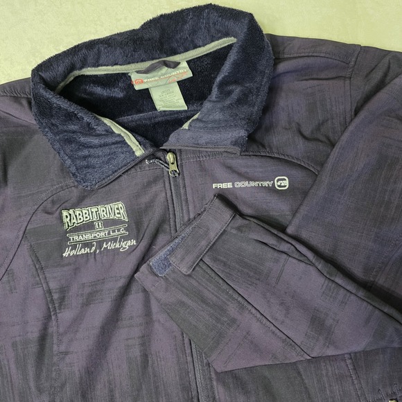 Free Country Purple Jacket Woman 2XL Purple Faux Fur Lined Business Casual - Picture 1 of 9